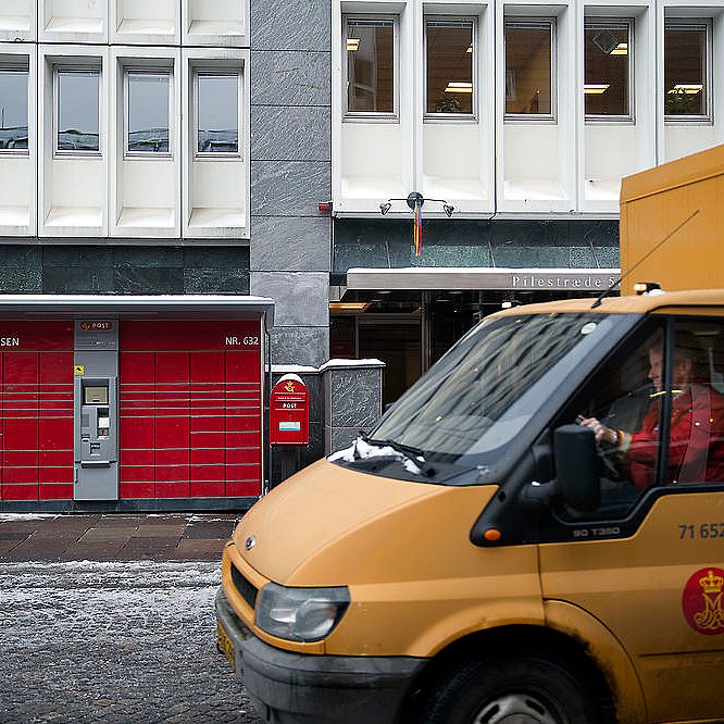 Pakke på en længe ligger posthuset hvor Fanget i